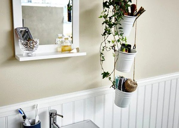 Ikea Hanging Plant Pot Bathroom Storage Hack