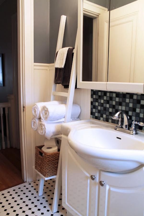 Ikea Ladder Towel Rail Bathroom Hack