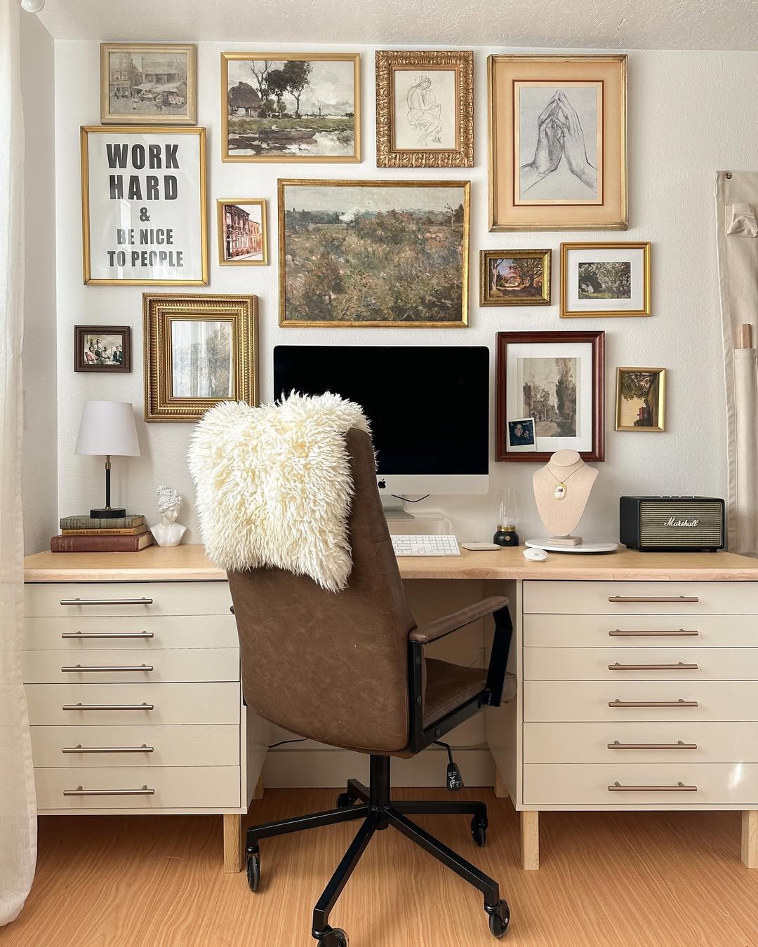 Best desktops for ikea alex desks with melamine top and gallery wall